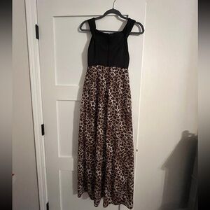 Leopard Print Maxi Dress